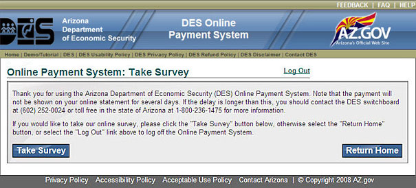 Online Payment System: Take Survey
